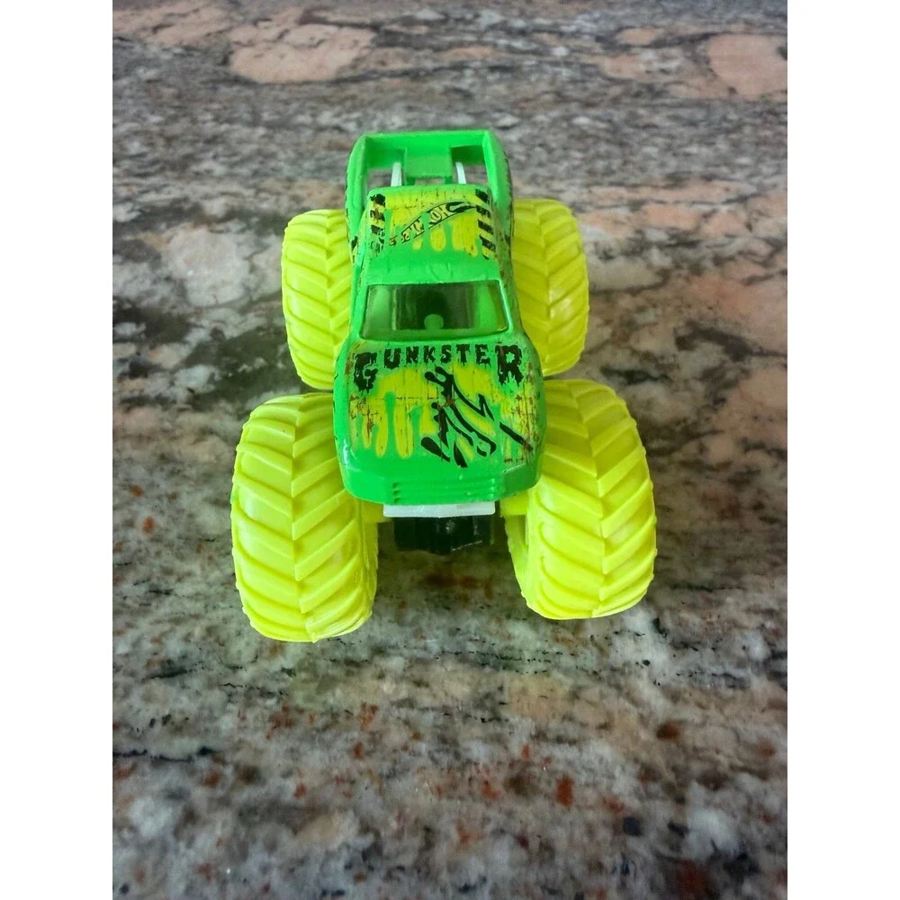 Hot Wheels Monster Trucks Gunkster, Glow In The Dark Series, 1:64 Scale,, Rare.